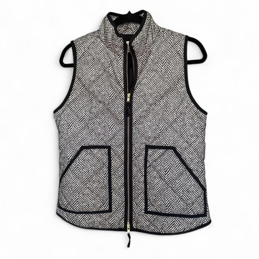 J. Crew Women's Herringbone Down Puffer Vest